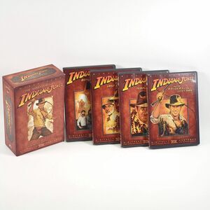 The Adventures of Indiana Jones Widescreen 4-Disc DVD Set Like New Harrison Ford